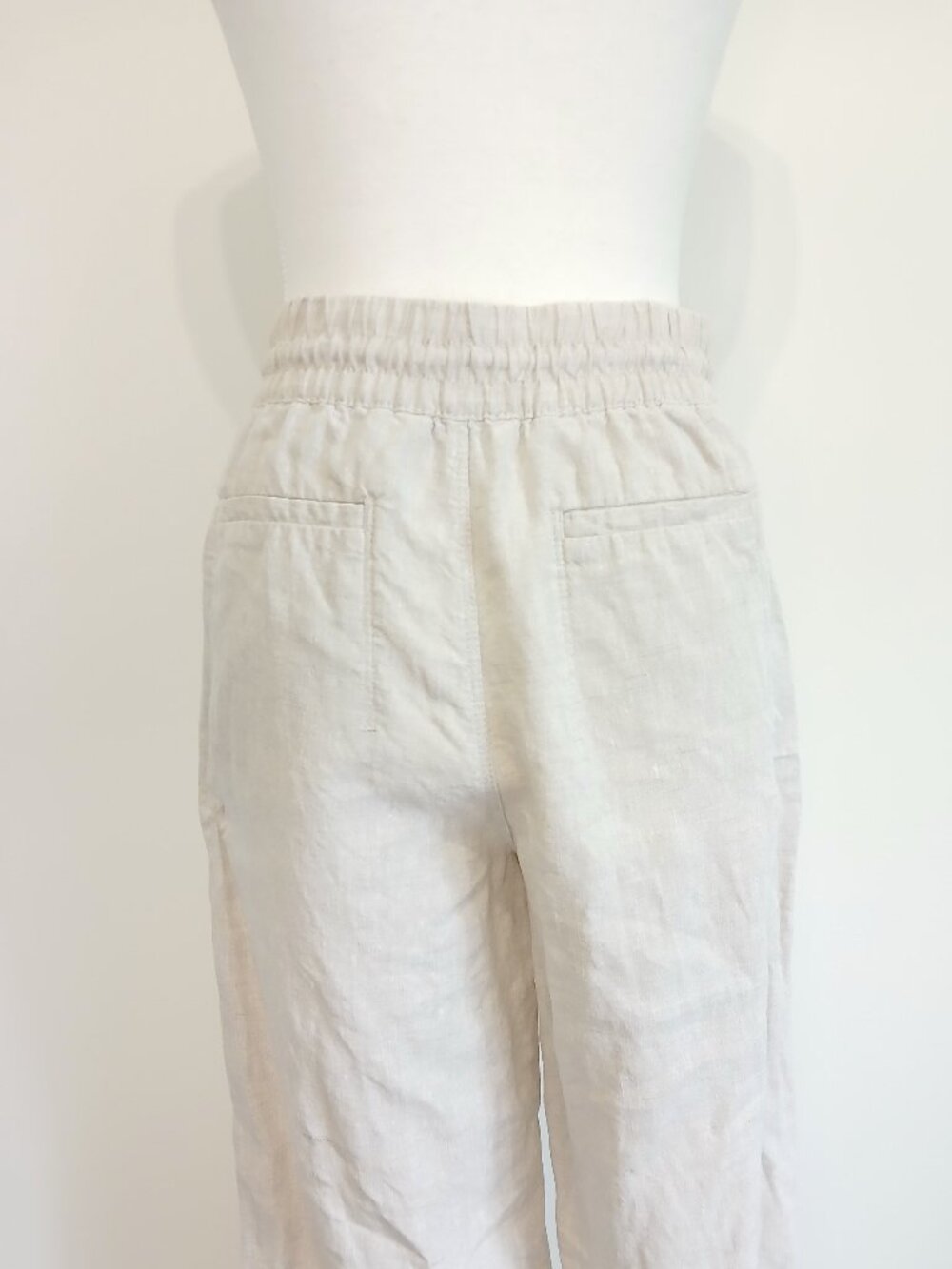 Athleta Retreat High Rise Wide Leg 100 % Linen Pant Inseam 31" Size XS - Picture 6 of 9